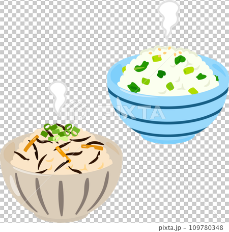 Mixed rice with hijiki and radish leaves 109780348