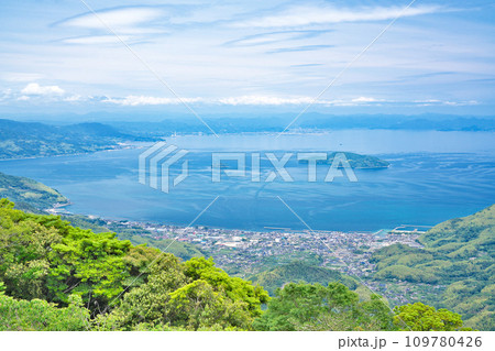 【嵩山展望台からの風景】 山口県大島郡周防大島町西安下庄 【嵩山展望台からの風景】 山口県大島郡周防大島町西安下庄 109780426