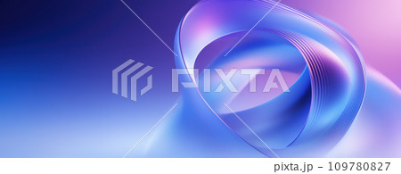 Modern Trendy 3D Design Background with Neon Wavy Shapes Modern Trendy 3D Design Background with Neon Wavy Shapes 109780827
