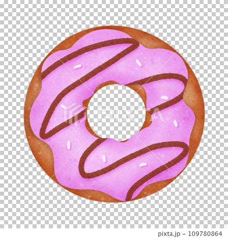 donut with pink frosting donut with pink frosting 109780864