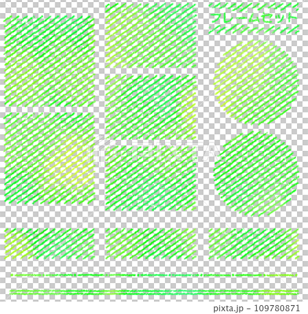 Border frame crayon touch [set] 109780871