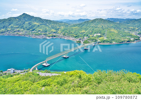 【飯の山展望台からの風景】 山口県大島郡周防大島町小松東瀬戸 109780872
