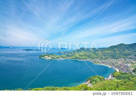 【飯の山展望台からの風景】 山口県大島郡周防大島町小松東瀬戸 109780882