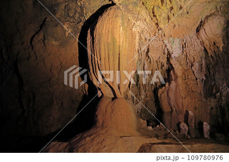 サンゴ礁の鍾乳洞石垣島鍾乳洞 109780976