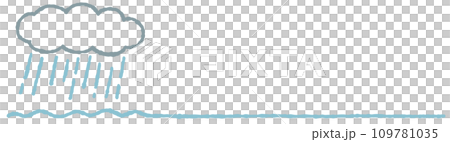 手繪蠟筆風格線條雨 手繪蠟筆風格線條雨 109781035