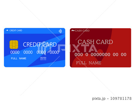 クレジットカードとキャッシュカード 109781178
