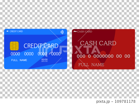 クレジットカードとキャッシュカード 109781178