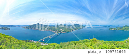 【飯の山展望台からの風景】 (高解像度版) 山口県大島郡周防大島町小松東瀬戸 109781646
