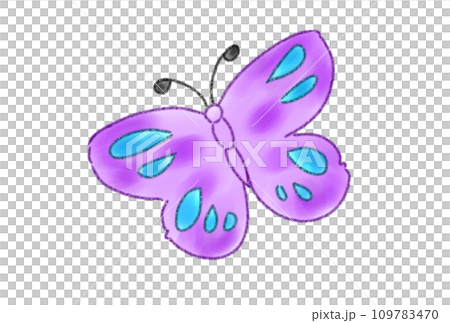 可愛的蝴蝶圖 109783470
