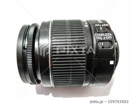 A picture of dslr lens isolated on white background 109783882