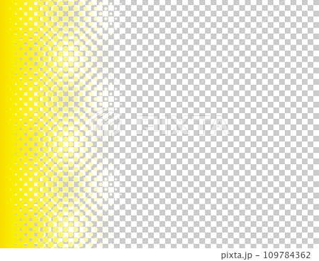 Frame material with halftone on the right side, yellow 109784362