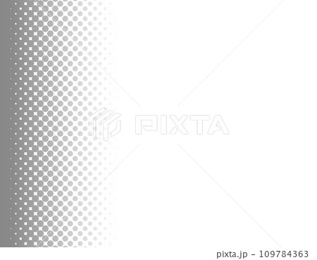 右側がハーフトーンのフレーム素材 黒 右側がハーフトーンのフレーム素材 黒 109784363