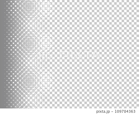 Frame material with halftone on the right side, black Frame material with halftone on the right side, black 109784363