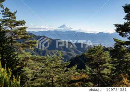 昇仙峡ロープウェイ山頂からの眺望 109784381