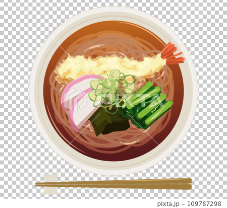 Tempura soba (overhead/above/down) 109787298