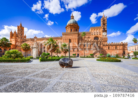 Palermo, Sicily. Norman Cathedral, heritage of medieval Italy. Palermo, Sicily. Norman Cathedral, heritage of medieval Italy. 109787416