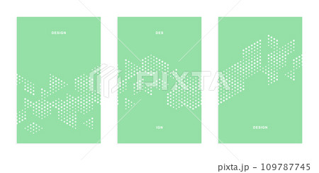 Abstract geometric technological company brochure. Vector business flyer. 109787745