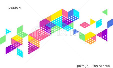 Abstract geometric technological background. Vector creative design. Abstract geometric technological background. Vector creative design. 109787760