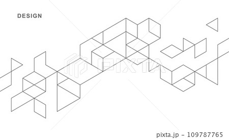 Abstract geometric technological background. Vector creative design. Abstract geometric technological background. Vector creative design. 109787765