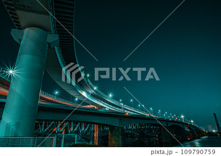 葛西ジャンクション 夜景 葛西ジャンクション 夜景 109790759
