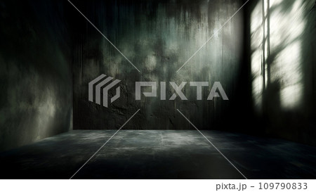 dark room with concrete floor dark room with concrete floor 109790833