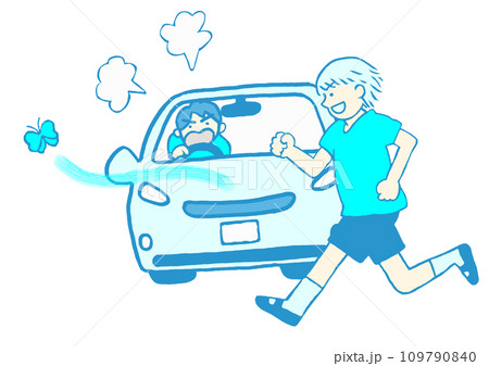 発達障害 興味のあるものを見つけて車道に飛び出すADHDの男の子のイラスト シンプル 発達障害 興味のあるものを見つけて車道に飛び出すADHDの男の子のイラスト シンプル 109790840