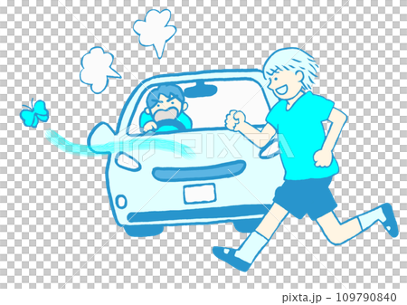 発達障害 興味のあるものを見つけて車道に飛び出すADHDの男の子のイラスト シンプル 発達障害 興味のあるものを見つけて車道に飛び出すADHDの男の子のイラスト シンプル 109790840