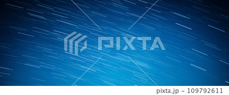 startrails on a dark blue sky 109792611