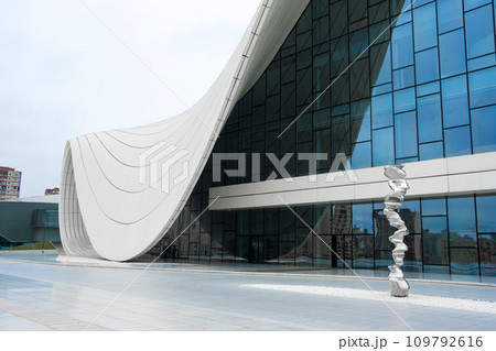 Modern Heydar Aliev Center in Baku, Azerbaijan Modern Heydar Aliev Center in Baku, Azerbaijan 109792616