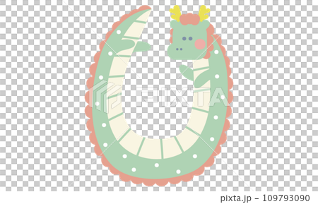 Cute polka dot dragon frame 2 Cute polka dot dragon frame 2 109793090