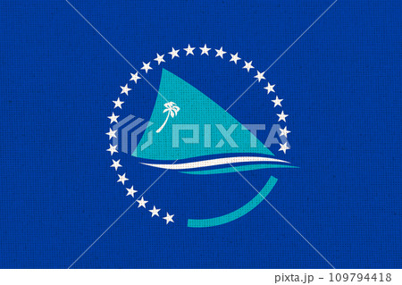 Flag of The Pacific Community. South Pacific Commission. regional organization 109794418