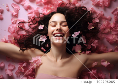 Young European woman having orgasm. Beautiful...のイラスト素材 [109796085] - PIXTA