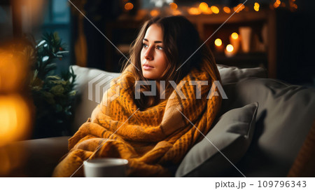 Warm Winter Retreat: Mug and Knitwear - Generative AI 109796343