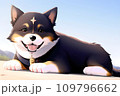 AI-generated content. Happy comic dog in anime manga style. Lovely mascot pet and adorable friend. Joyful cartoon illustration 109796662