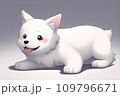 AI-generated content. Happy comic dog in anime manga style. Lovely mascot pet and adorable friend. Joyful cartoon illustration 109796671