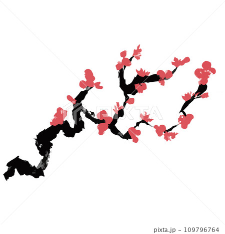 梅 梅の木 紅梅のイラスト素材 ベクター 梅 梅の木 紅梅のイラスト素材 ベクター 109796764