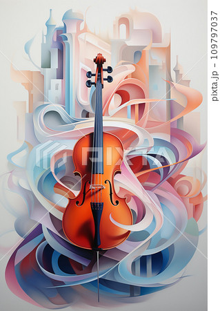 Abstract wall background rhythm through abstraction, repetitive patterns, undulating forms, and a rhythmic color palette Abstract wall background rhythm through abstraction, repetitive patterns, undulating forms, and a rhythmic color palette 109797037