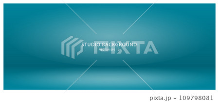 Empty blue background for presentations of cosmetic products for sale online. 109798081