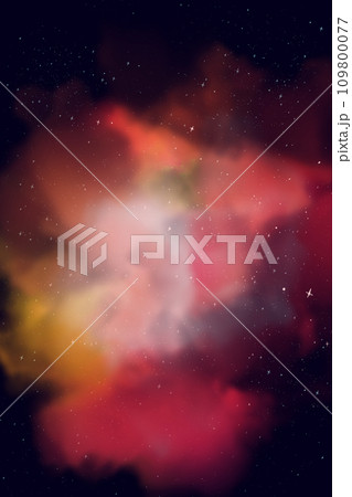 A fantastic cartoon nebula in space. A fantastic cartoon nebula in space. 109800077