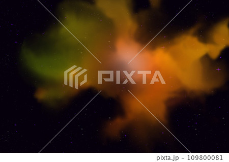Fantastic colorful nebulas cloud in starry space. Fantastic colorful nebulas cloud in starry space. 109800081