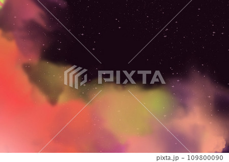 Fantastic cartoon nebulas clouds in space. Fantastic cartoon nebulas clouds in space. 109800090