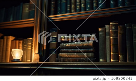 cliche library library background cliche library library background 109800843
