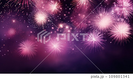 fireworks bursting in the sky against dark background fireworks bursting in the sky against dark background 109801341