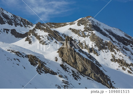 High mountains in clouds High mountains in clouds 109801515