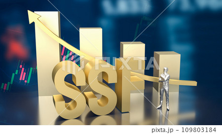 The Gold ssf text for Business concept 3d rendering. The Gold ssf text for Business concept 3d rendering. 109803184