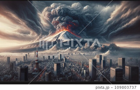 富士山 噴火 109803737