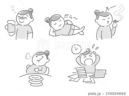 生活習慣病を招く要因 名称なし(モノ) 生活習慣病を招く要因 名称なし(モノ) 109804669