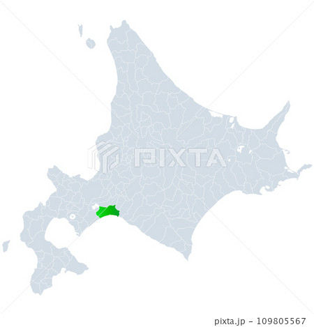 苫小牧市と北海道地図 109805567