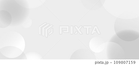 Soft grey sphere background. Abstract light floating bubble or ball wallpaper. Gray blur gradient circle backdrop. Vector horizontal design template for banner, poster, presentation, brochure, leaflet Soft grey sphere background. Abstract light floating bubble or ball wallpaper. Gray blur gradient circle backdrop. Vector horizontal design template for banner, poster, presentation, brochure, leaflet 109807159