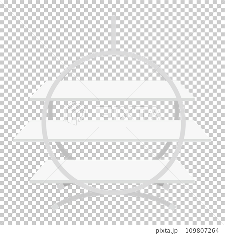 アフタヌーンティーのスタンドのイラスト アフタヌーンティーのスタンドのイラスト 109807264